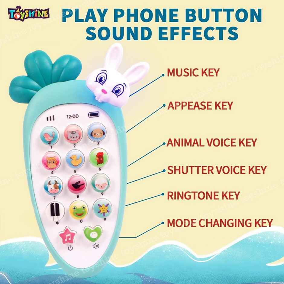 Toyshine Cell Phone Baby Toy For Toddlers And Young Children With 14 Unique Buttons And Functions (Colour May Vary)