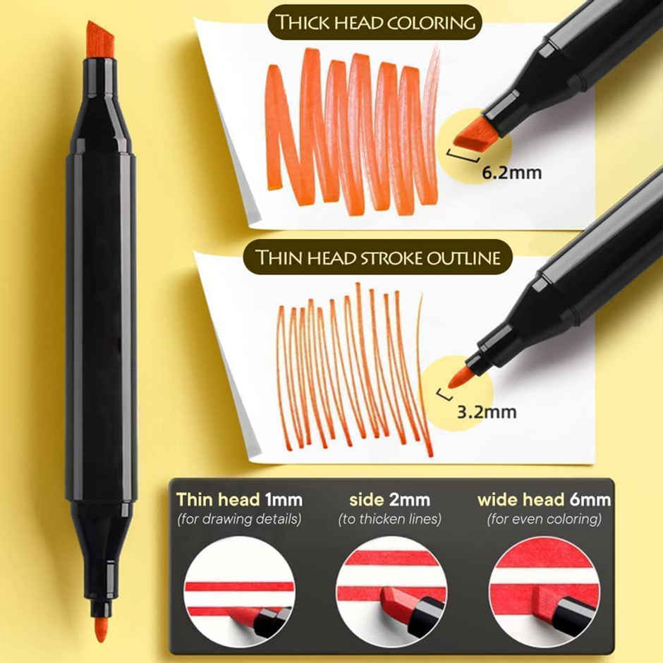Fablue Art Marker Pen With Storage Bag