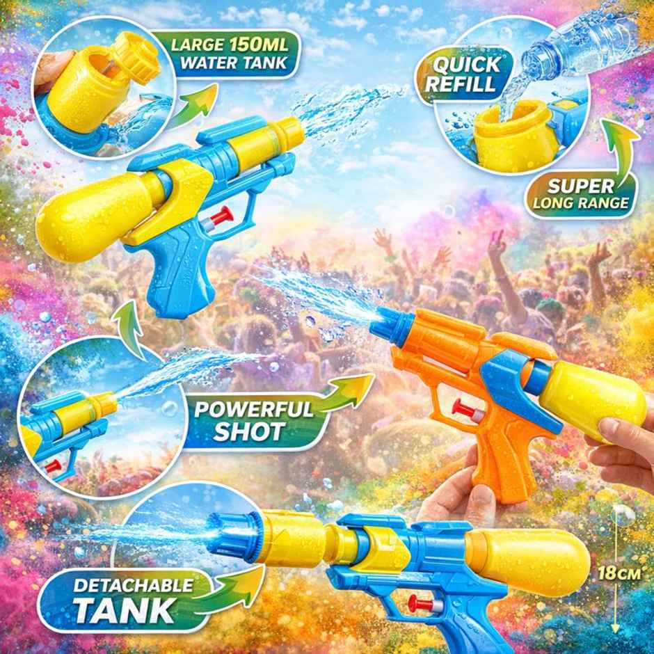 Storio Manual Water Gun for Kids | Outdoor Pool & Beach Water Toy | Aqua Rang