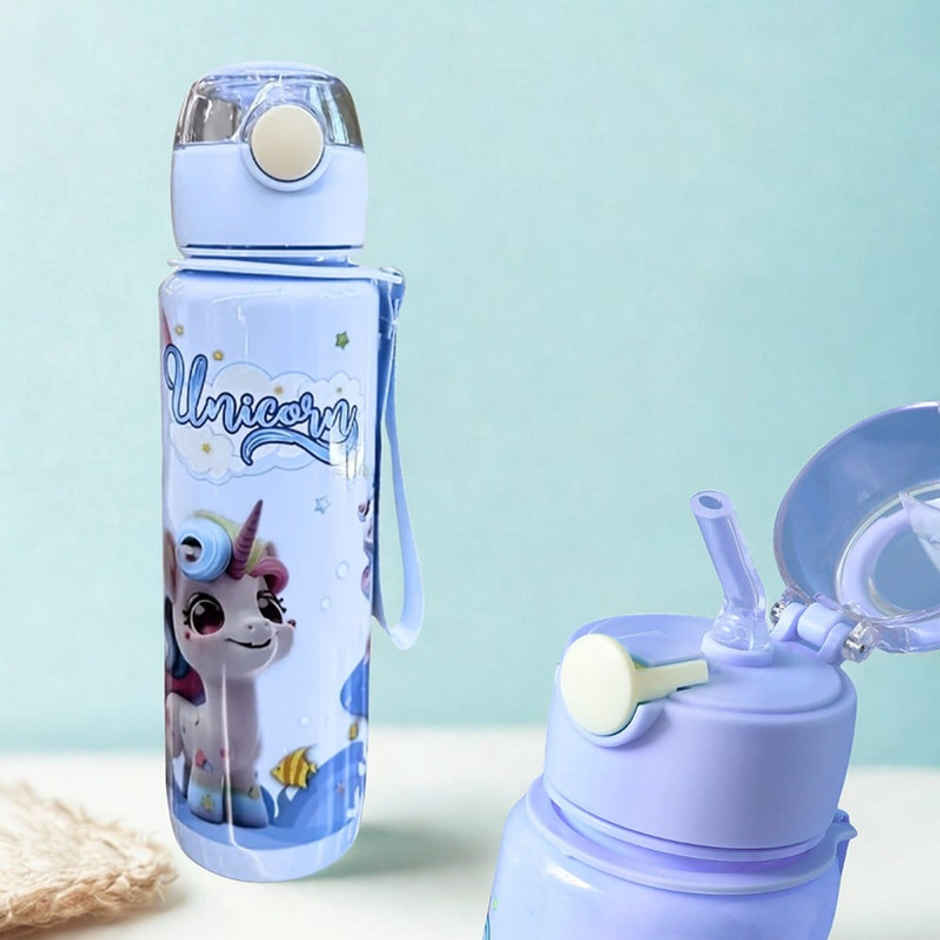 Fablue Unicorn Sipper Kids Bottle | Light Blue