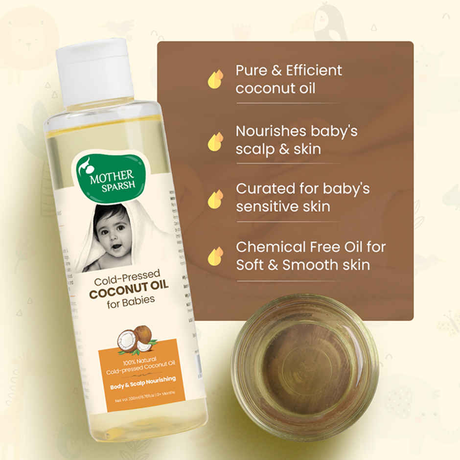 Mother Sparsh Cold Pressed Coconut Oil for Babies