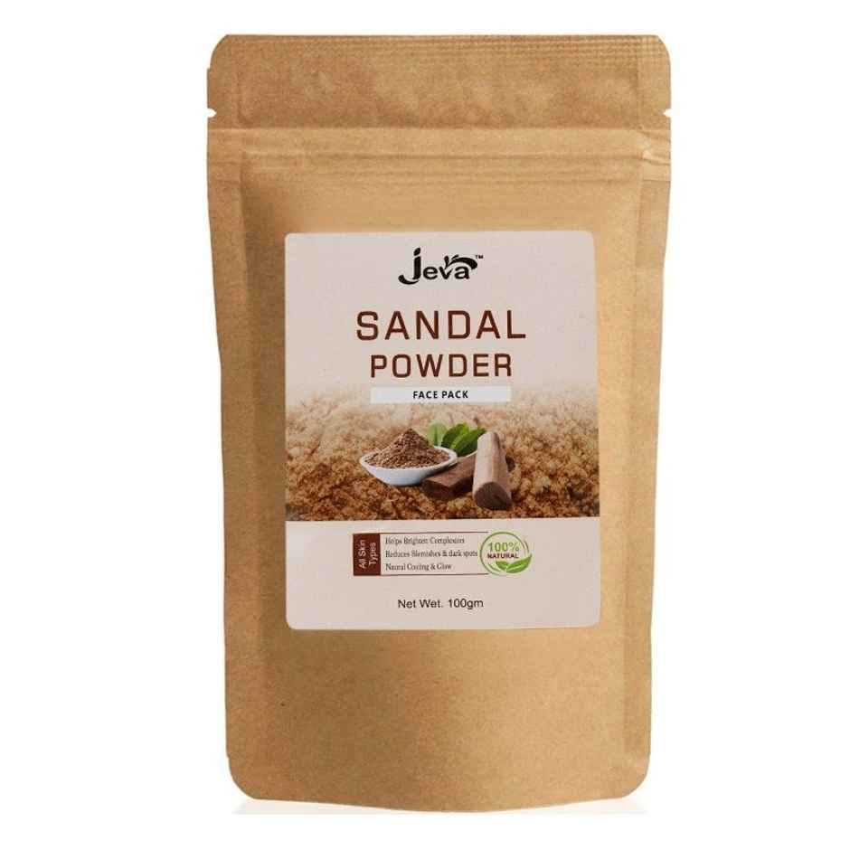 Jeva Sandalwood Powder Face Pack | Skin Brightening & Glow Enhancement