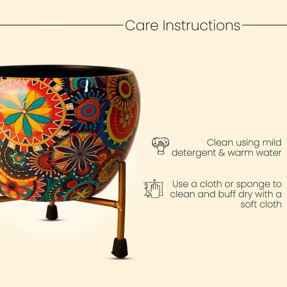 Peng Essentials Reva Home Dcor Vase With Stand I Desktop/Bedroom Corner Table/Home Dcor Centepiece