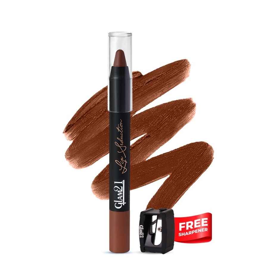 Glam21 Lip Seduction Non- Transfer Crayon Lipstick Creamy Matte Formula | Nude Beauty | 11