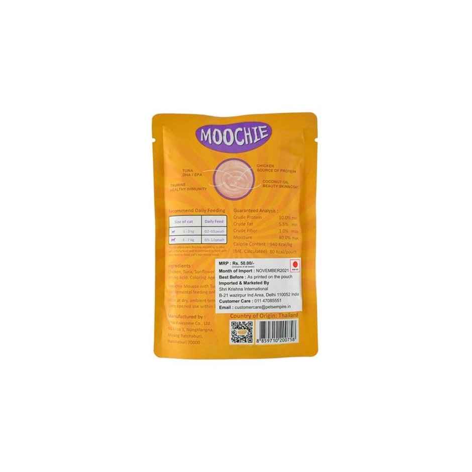 Moochie Cat Wet Food - Mousse With Tuna In Gravy | Grain-Free & No Preservative