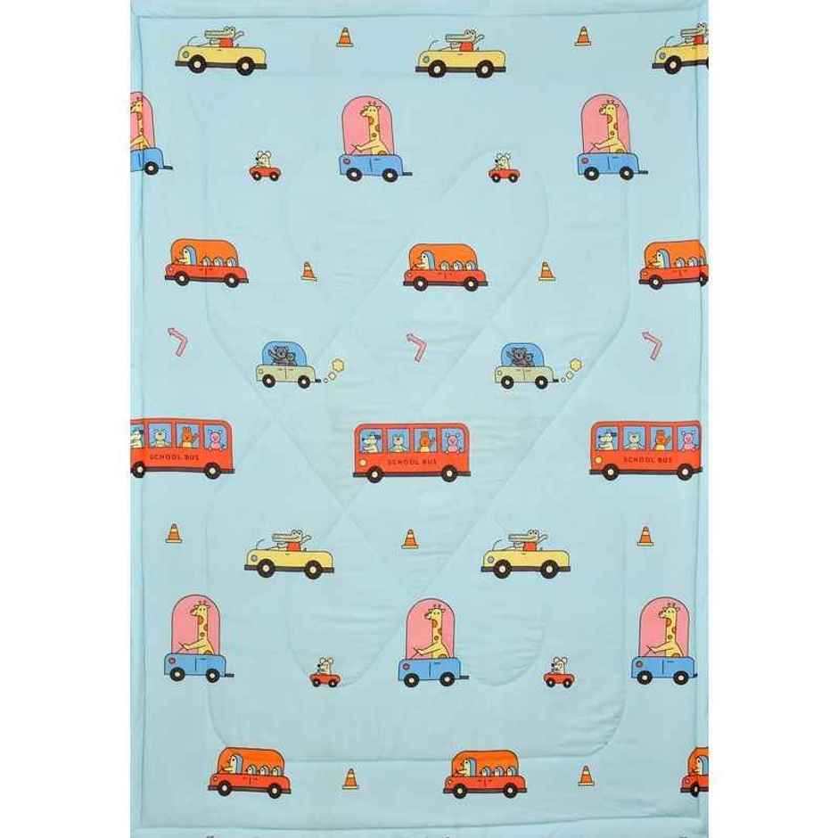 Florida AC Comforter for Kids | Poly-Cotton 200 GSM for Single Bed/Blanket for All Weather Blue