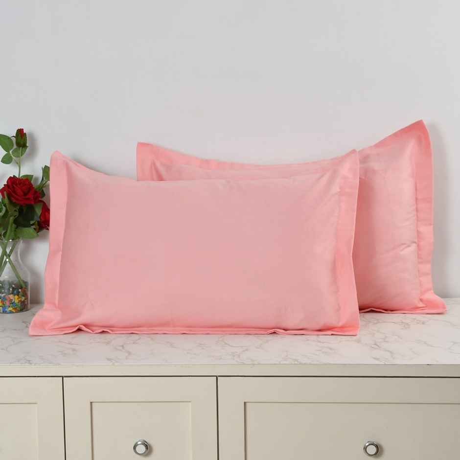 Florida Plain Cotto King Size Bedsheet for Double Bed with 2 King Size Pillow Covers 300 TC Size