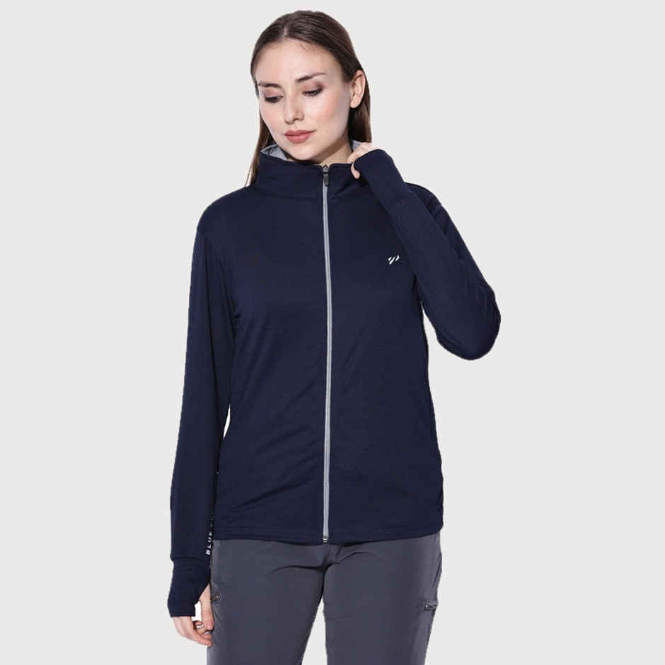 Blue Tyga Women s Sunscreen Jacket - Lsje0001 | Navy | S