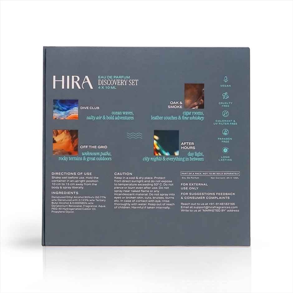 HIRA Luxury Perfume Gift Set (10ml X 4) for Men | Long Lasting Luxury Fragrance