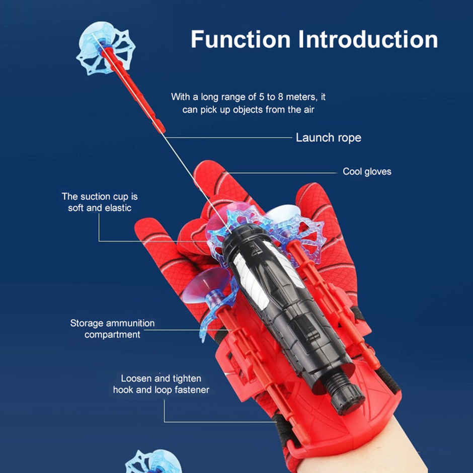 Fablue Spider Web Shooters Toy For Kids - Hero Launcher Wrist Toy Set