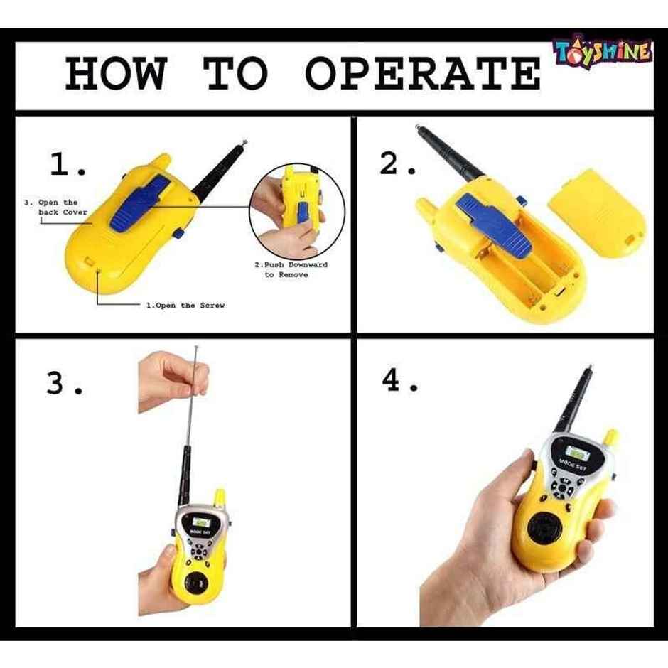 Toyshine Walkie Talkie Musical Toy (Yellow, 3+ Years)(Pack)