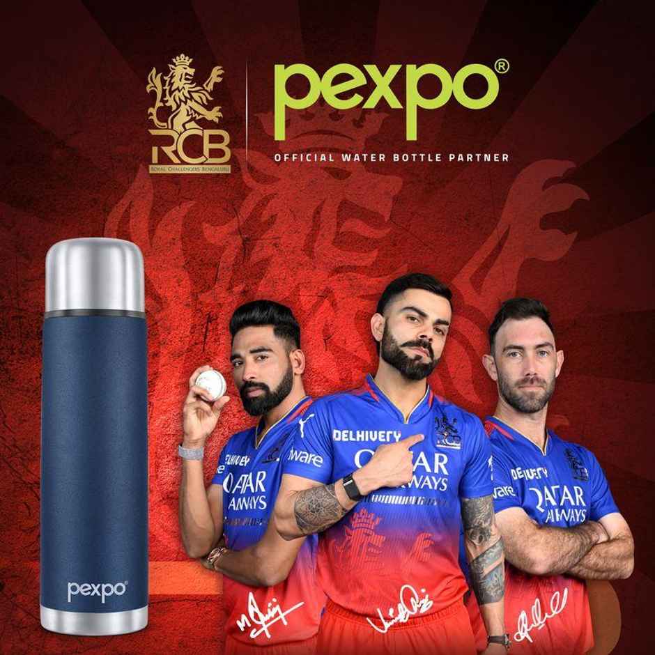 Pexpo Flamingo 1000Ml 24 Hrs Hot And Cold Flask With Jute-Bag Vacuum Insulated Flaslk