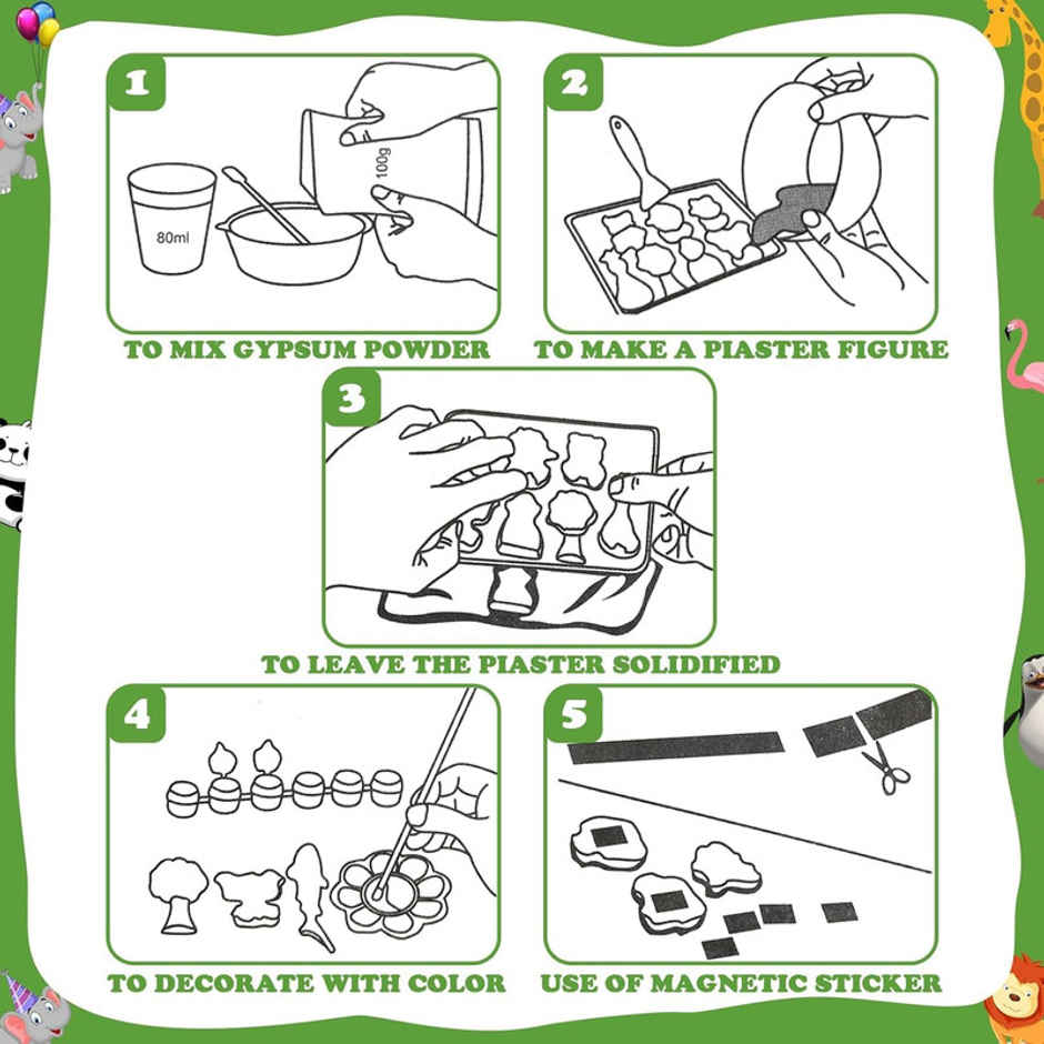 Fablue DIY 3d Animal Mould & Paint Creative