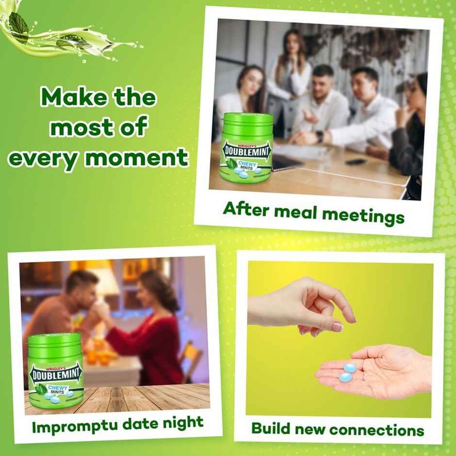 Doublemint Peppermint Flavour Chewy Mints Pot