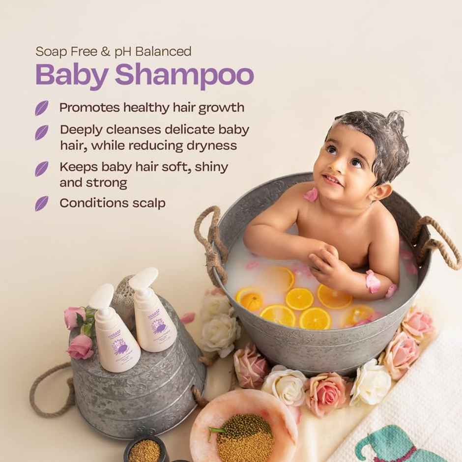 Maate Baby Shampoo Deep Cleanses, Nourishes Scalp & Hair Shikakai & Amla Baby For Kids 0-12 Years