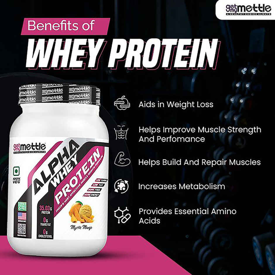Getmymettle Alpha Whey Protein (Mystic Mango)