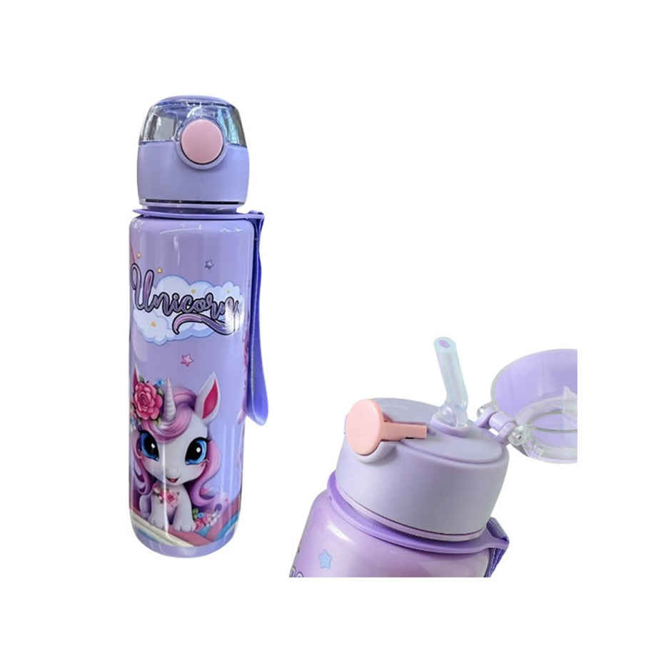 Fablue Unicon Sipper Kids Bottle | Light Purple