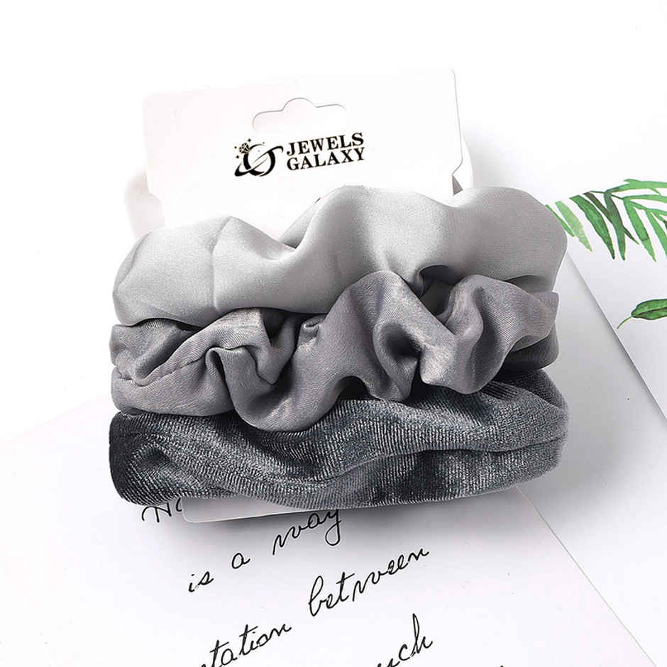 Jewels Galaxy Daily Use Multicolor Satin Scrunchies