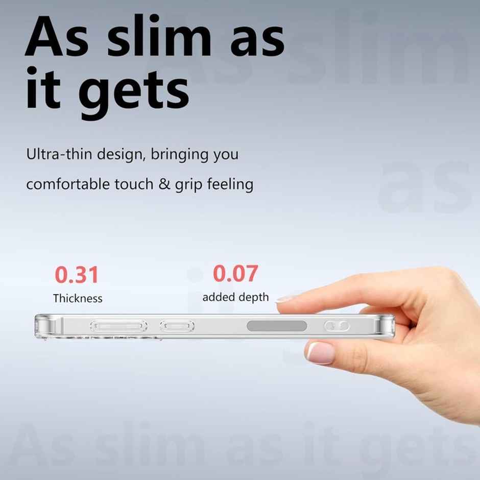 Kwine Case Samsung Galaxy S25 Plus 5G Back Cover - Magsafe Case - Transparent