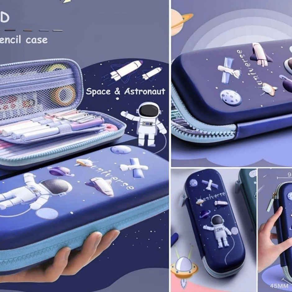 Fablue 3D Astronaut Pencil Pouch | Navy