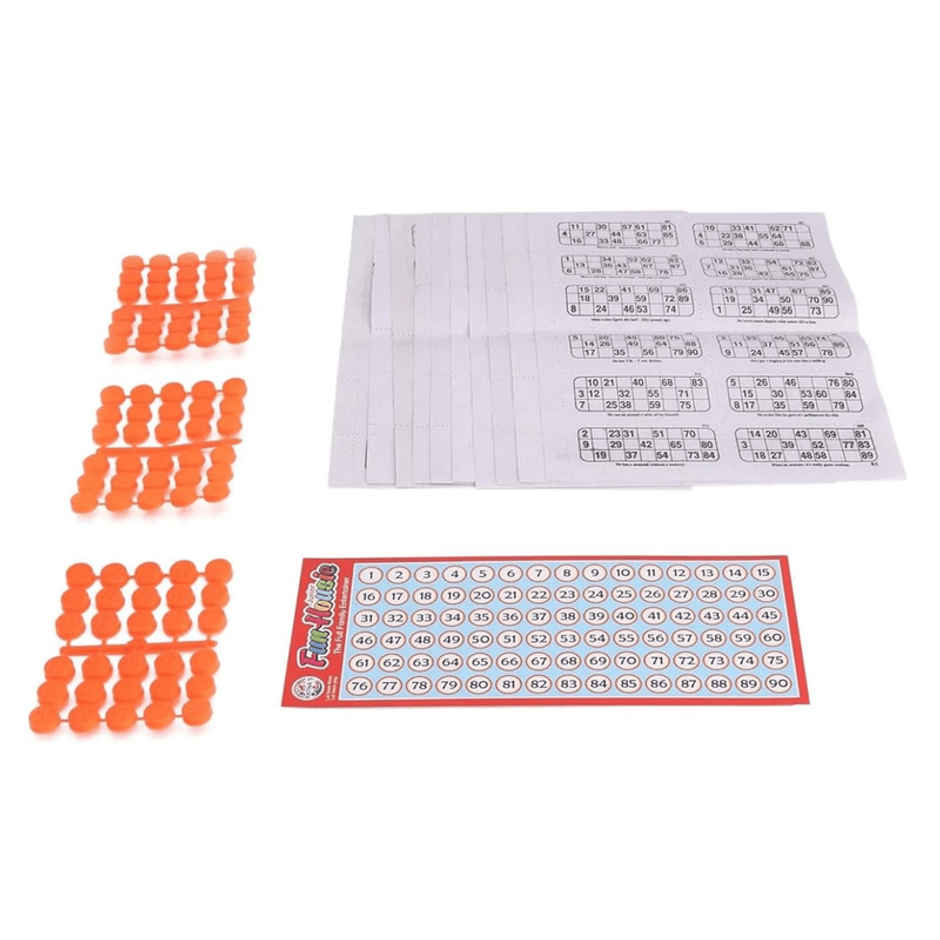 Fablue Family Game Fun Housie Small Toy for Kids - 120 Tickets Educational and Learning Board Game for Kids