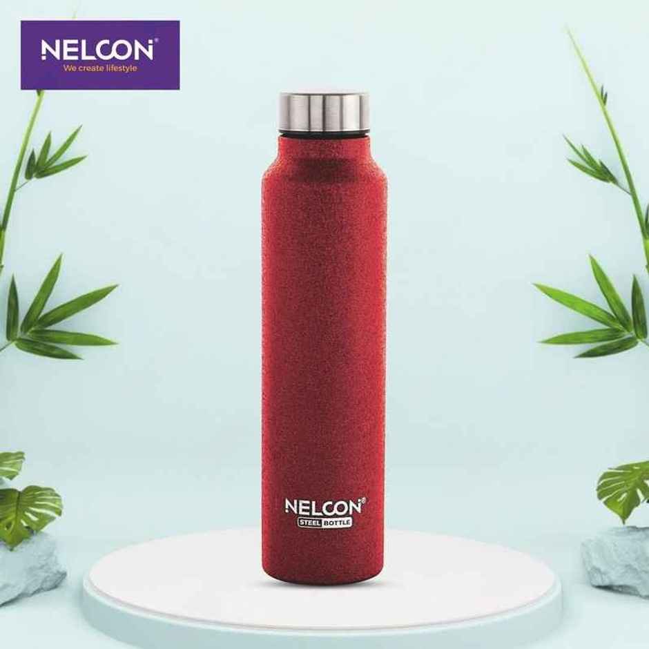 Nelcon Dew Crocz SS Bottle | Office | School-Travel-Gym-Car | 1 L | Red