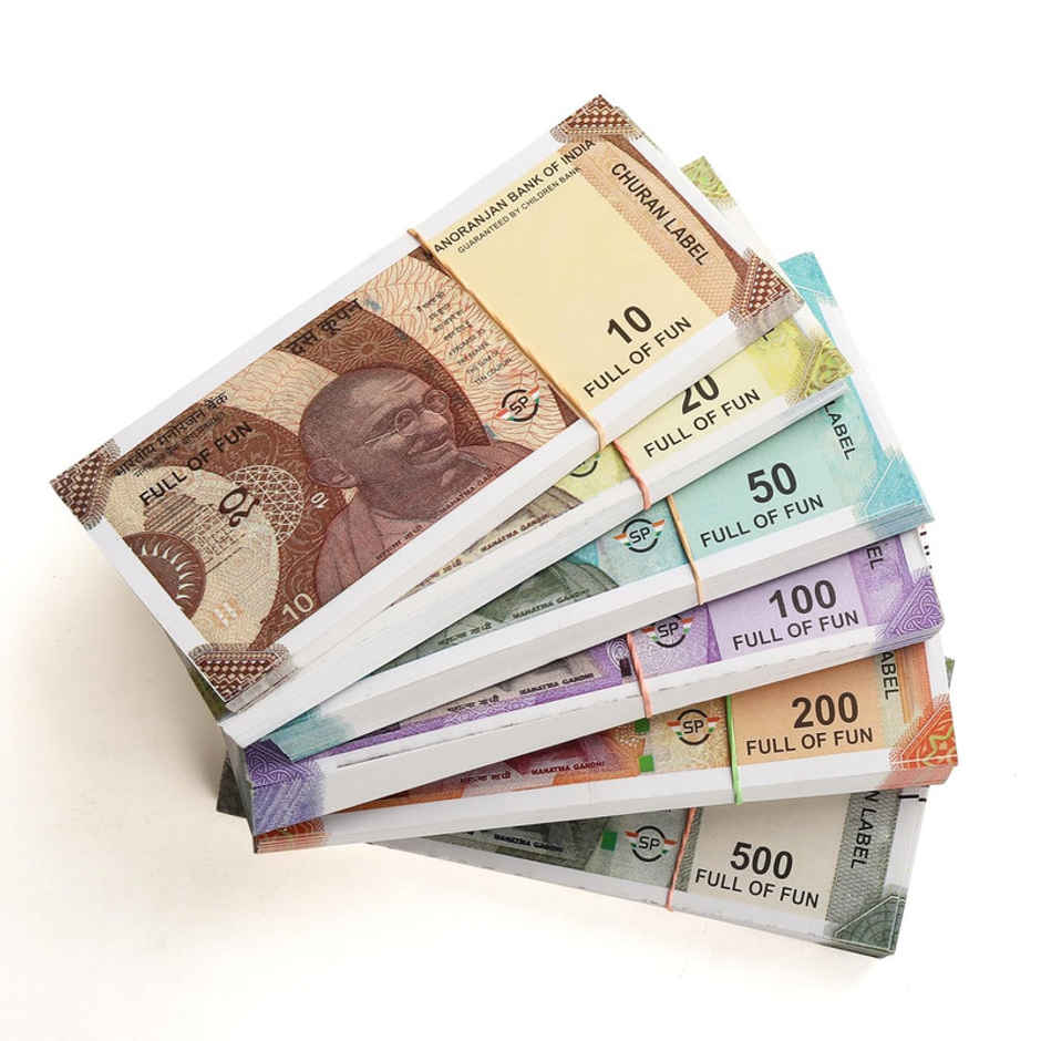 Fablue Educational Atrficial Money Play Notes for Kids -120 Pieces | Multicolor