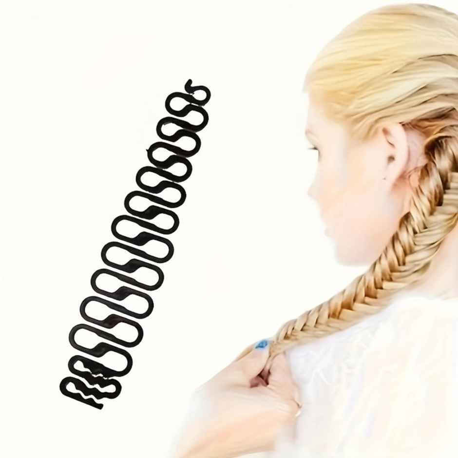 Chronex 1pc Magic Hairstyling Tool Set - Fishbone, Ponytail & Bow, Durable Plastic, All Hair Types