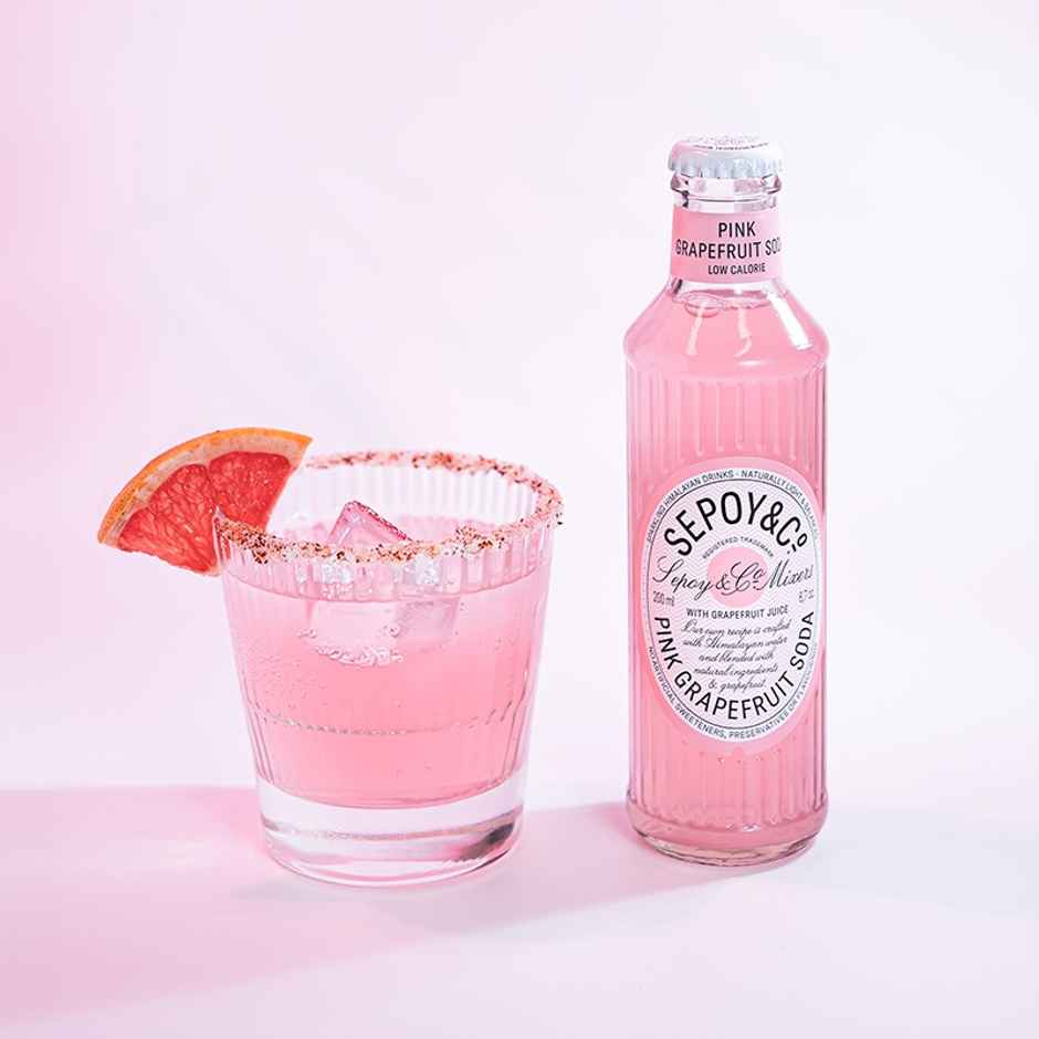 Sepoy & Co. Pink Grapefruit Soda | Tangy & Fizzy