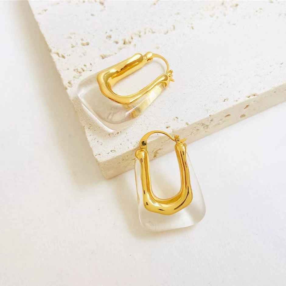 Just Lil Things Retro U Shaped Earrings | jlt11240