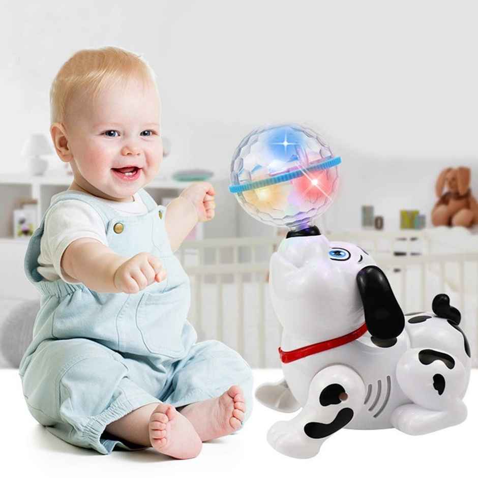 Fablue Musical Dancing Dog Toy for Kids with Flashing Lights - Sound and Light Toy for Toddlers