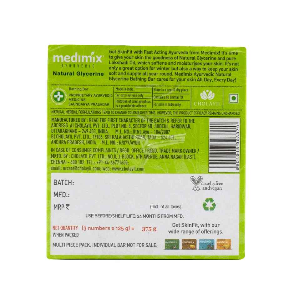 Medimix Ayurvedic Glycerine Moisturiser Soap 