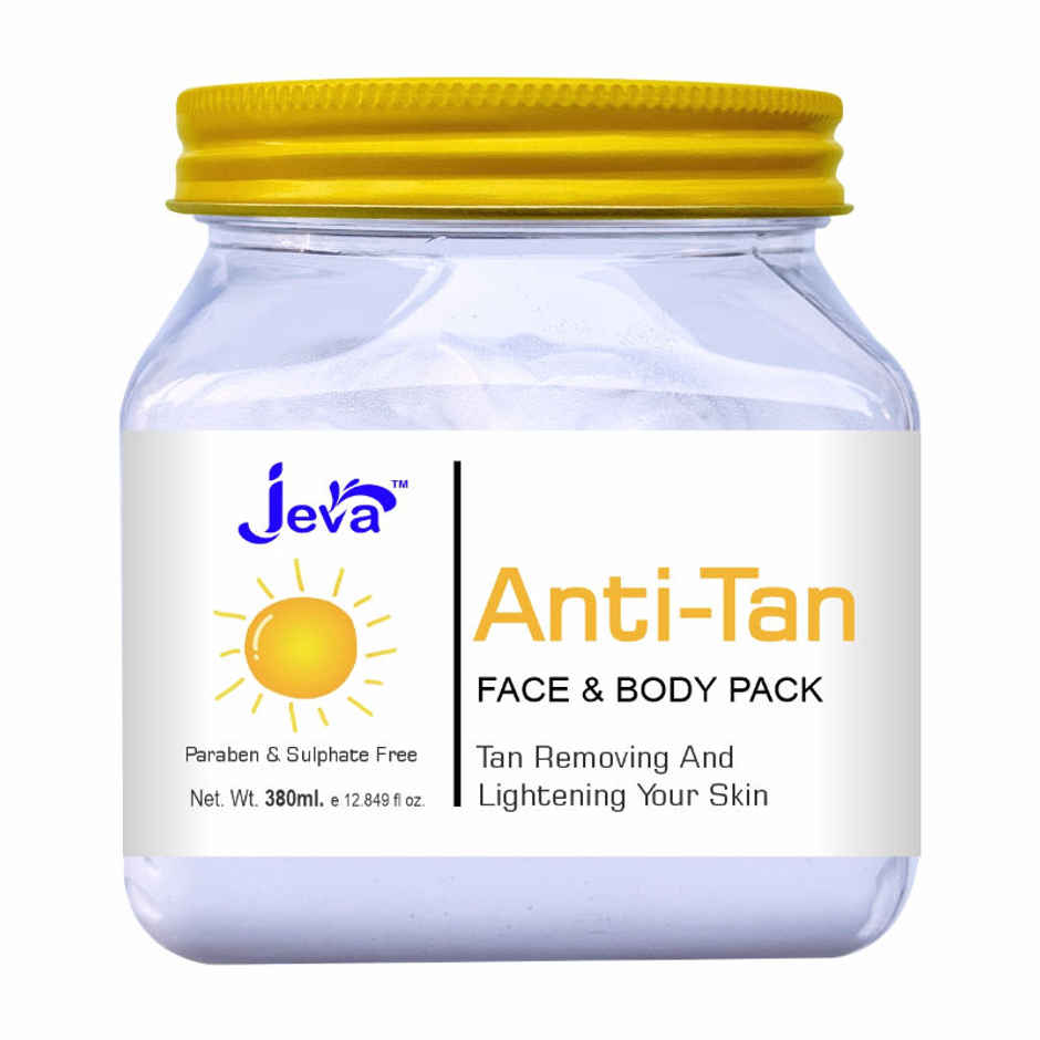 Jeva Anti-Tan Eco Facial Kit for Brightening, Depigmentation and Tan Removal Kit