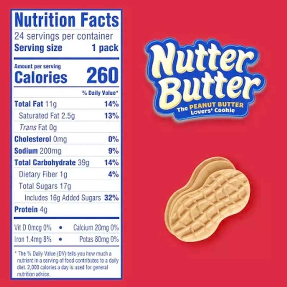 Nutter Butter Peanut Butter Sandwich Cookies