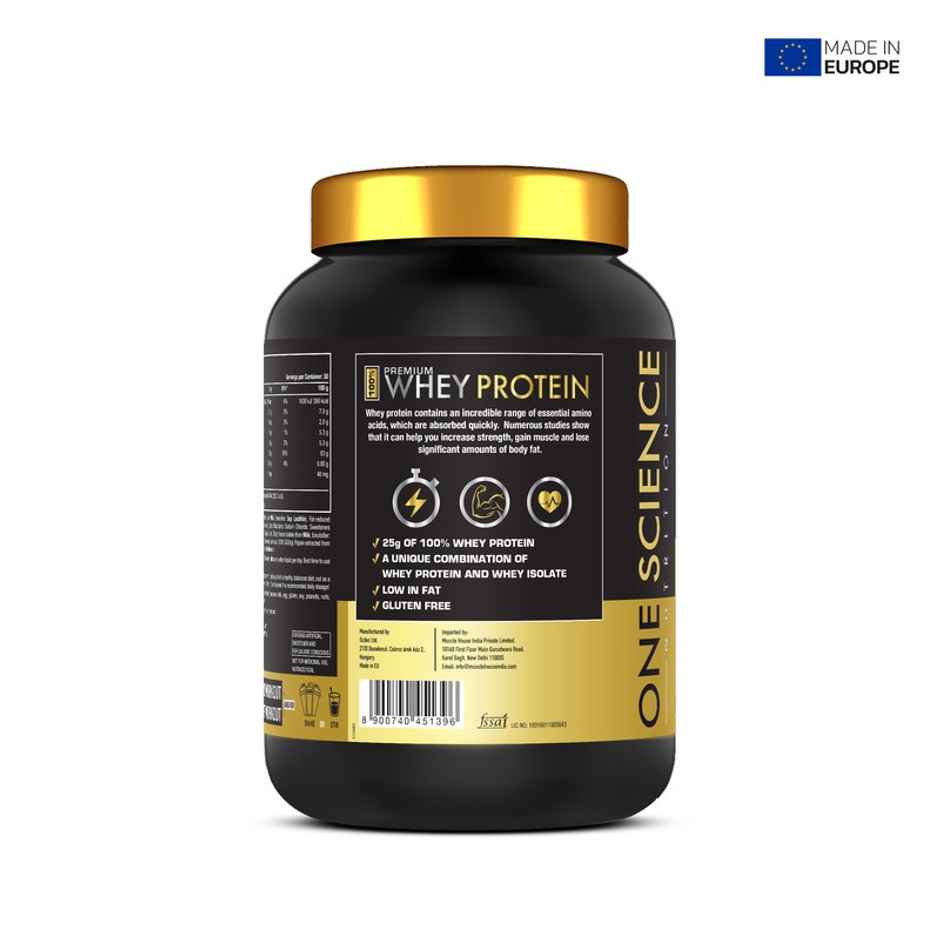 One Science Nutrition Premium Whey Protein Grass Fed Whey - 25G Protein | 2Lbs Chocolate Charge