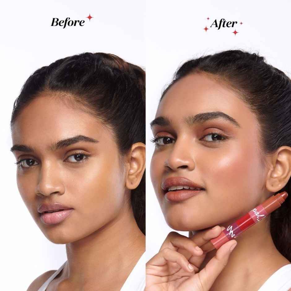 Gush Beauty Pen Pal 5-In-1 Stackable Lipstick | 4.8g | Pink, Plum, Red, Pink & Keen