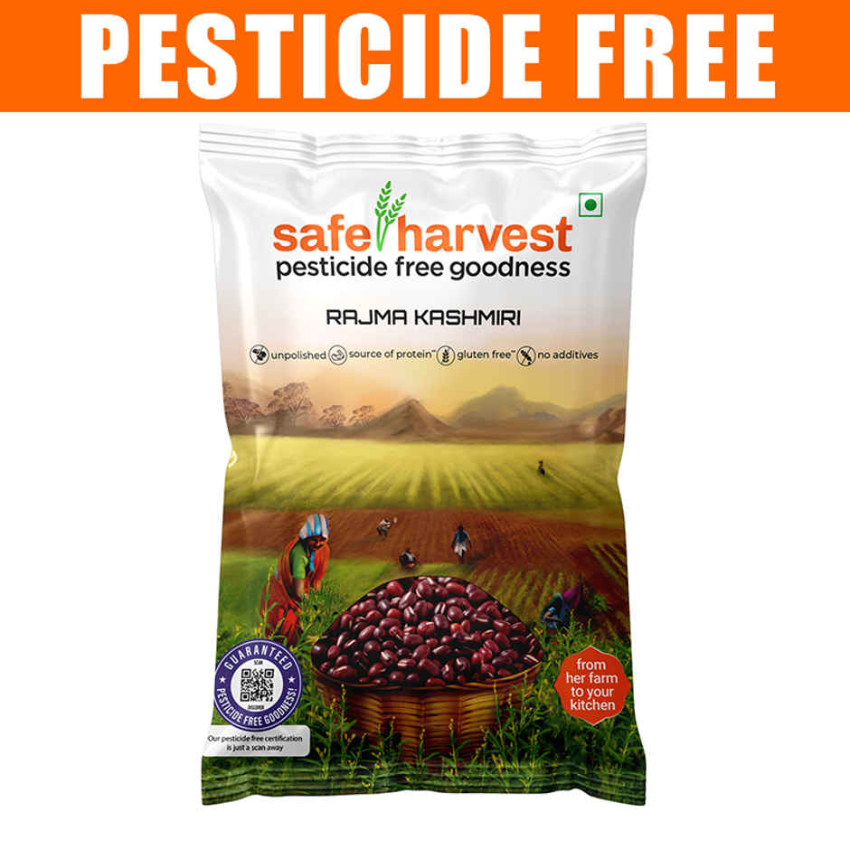 Safe Harvest Pesticide-Free Rajma Kashmiri | Natural and Healthy | No Artificial Flavours