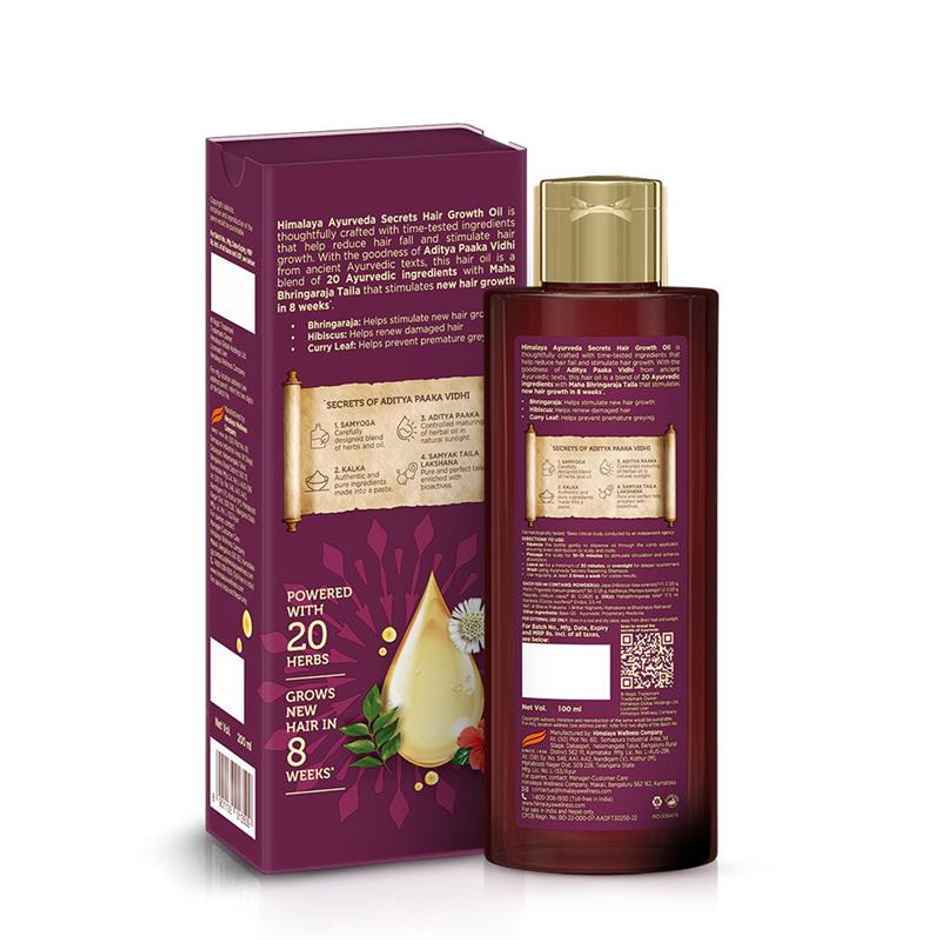 Himalaya Ayurveda Secrets Hair Growth Oil with Bhringraj, Hibiscus & Curry Leaf