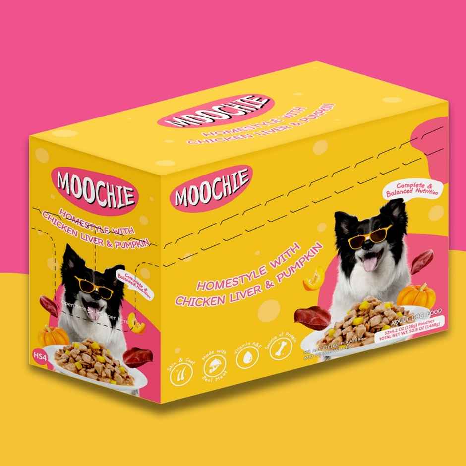 Moochie Dog Wet Gravy FOOD Homestyle With Chicken Liver And Pumpkin