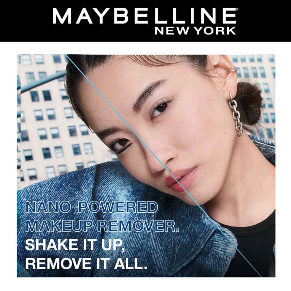 Maybelline New York Biphase Eye + Lip Makeup Remover for Waterproof Makeup, Fragrance-Free