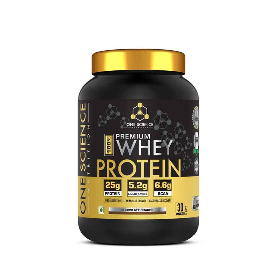 One Science Nutrition Premium Whey Protein Grass Fed Whey - 25G Protein | 2Lbs Chocolate Charge