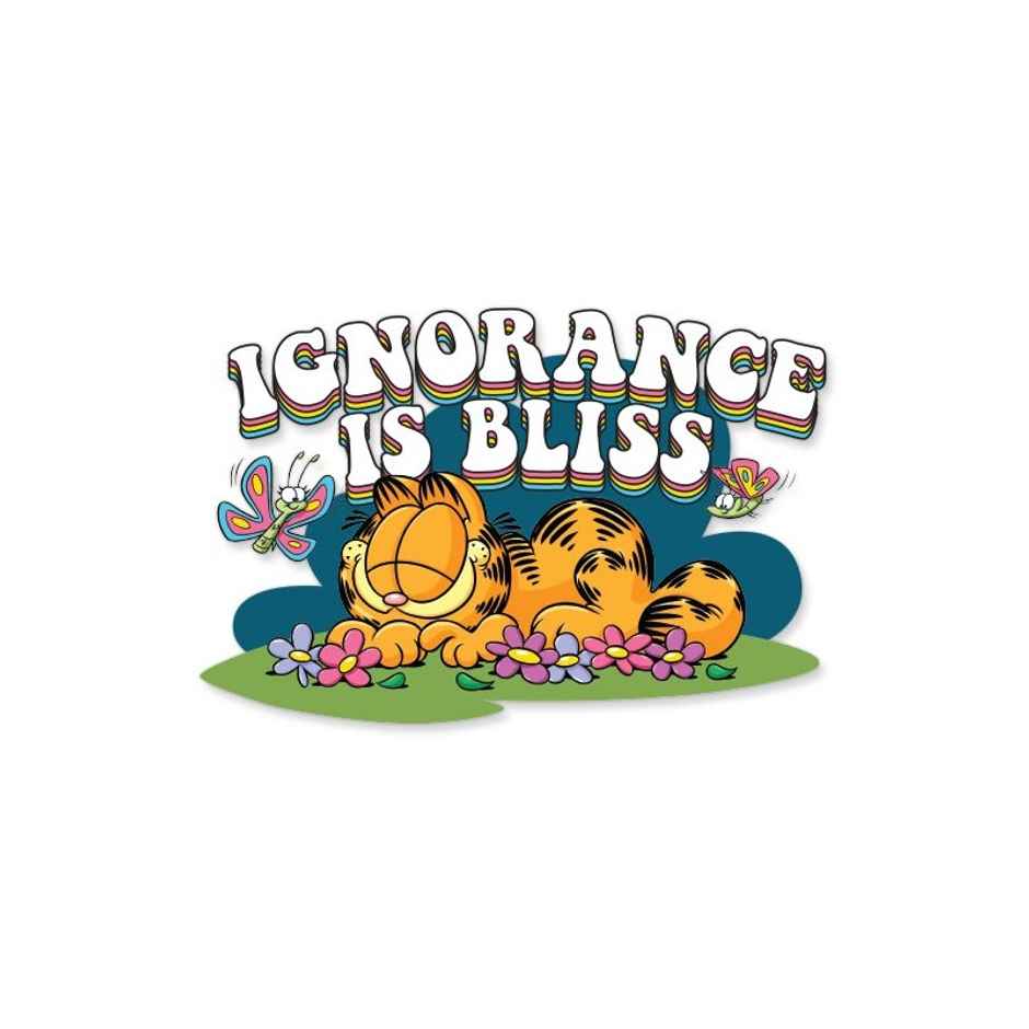 House Of Festivals Ignorance Is Bliss - Garfield Official Sticker