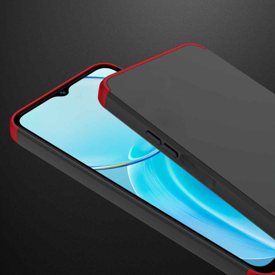 Kwine Case Redmi A1 Plus / A2 Plus / Poco C50 / Poco C51 Back Cover - 360 Degree Case - Red Color