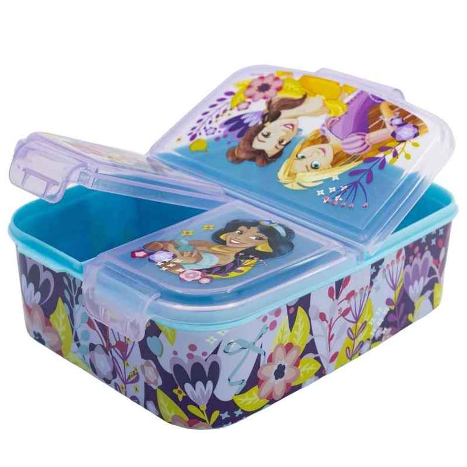Striders Multi Compartment Rectangular Sandwich Box Princess Courageous Heart | XL