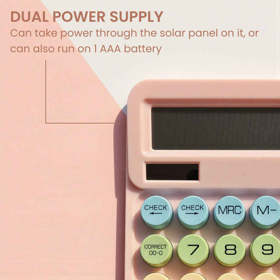 Fablue 12-Digit Calculator Dual Power