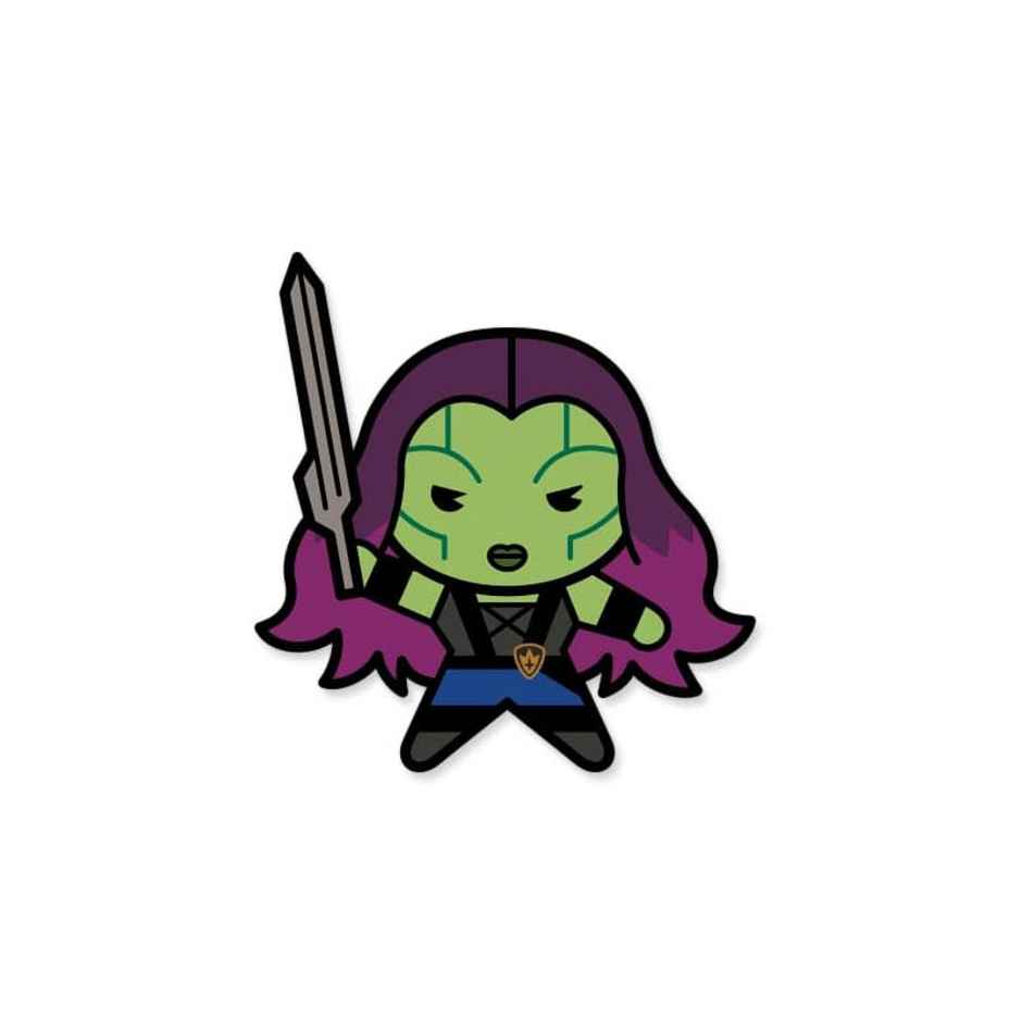 House Of Festivals Gamora Chibi - Marvel Official Sticker (1pc) & House Of Festivals Thor- Neo Pop - Marvel Official Sticker (1pc) Combo