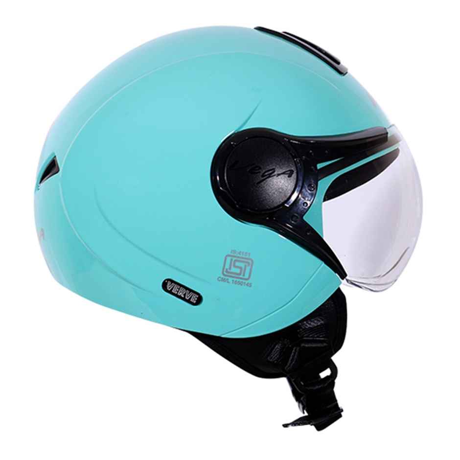 Vega Verve Lightweight Open Face Helmet for Women- Mint Helmet - M