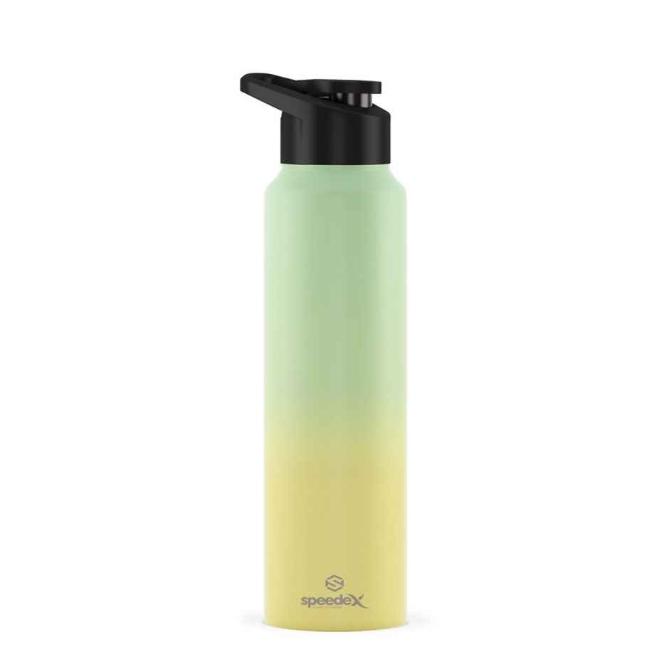 Speedex Simplex Stainless Steel 1L Water Bottle | 1 L Dual Green Yellow Sipper