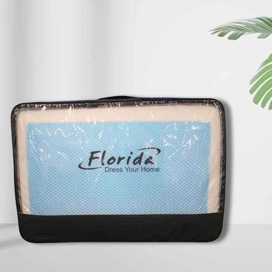Florida Gel Super Soft Fluffy Sleeping Pillow With Gel Microfiber Filling & Rexine Bag 46x96 Cm