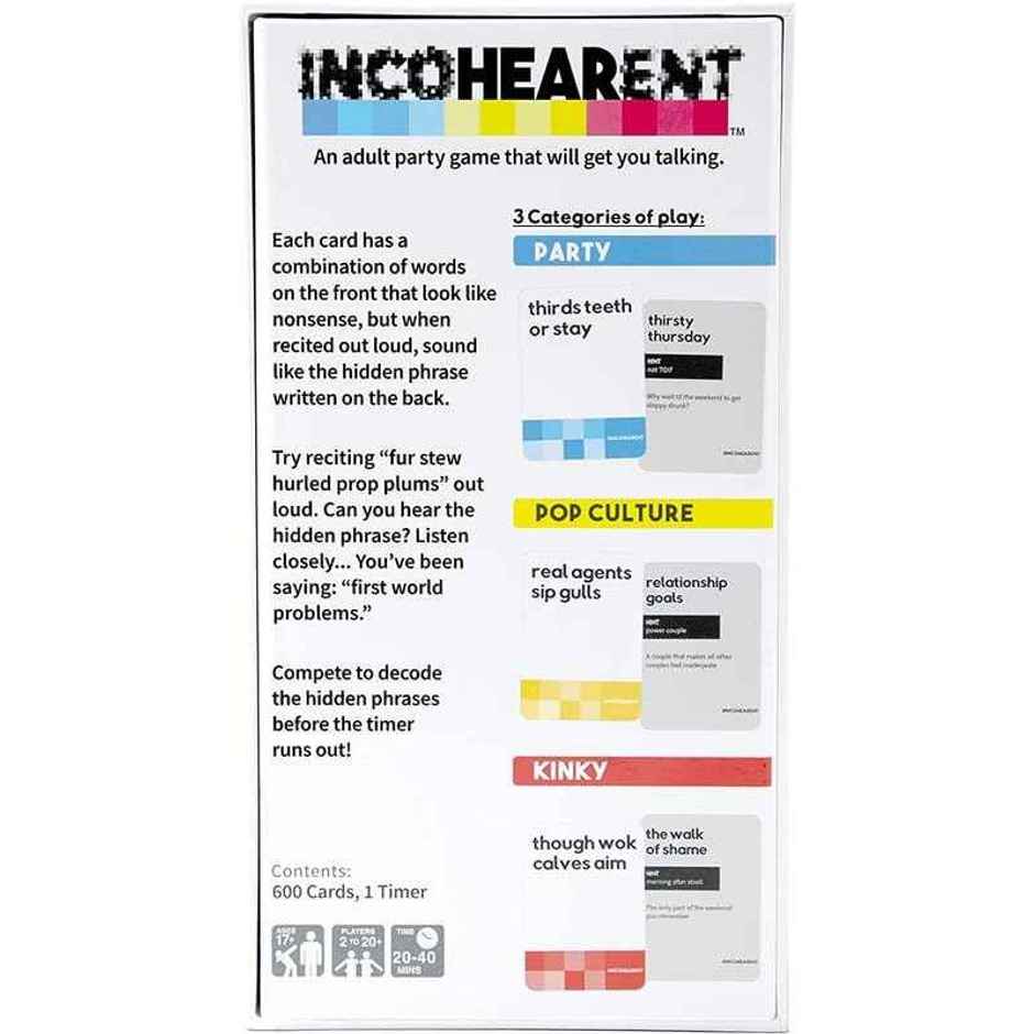 Awestuffs Incohearent The Guess The Gibberish Party Game Fun Games for Adults Card Games for Adults